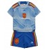 Spanien Barnkläder Borta matchtröja till baby VM 2022 Kortärmad (+ Korta byxor) Billigt